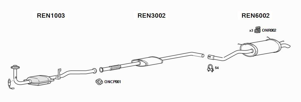 Renault Scenic Exhaust System